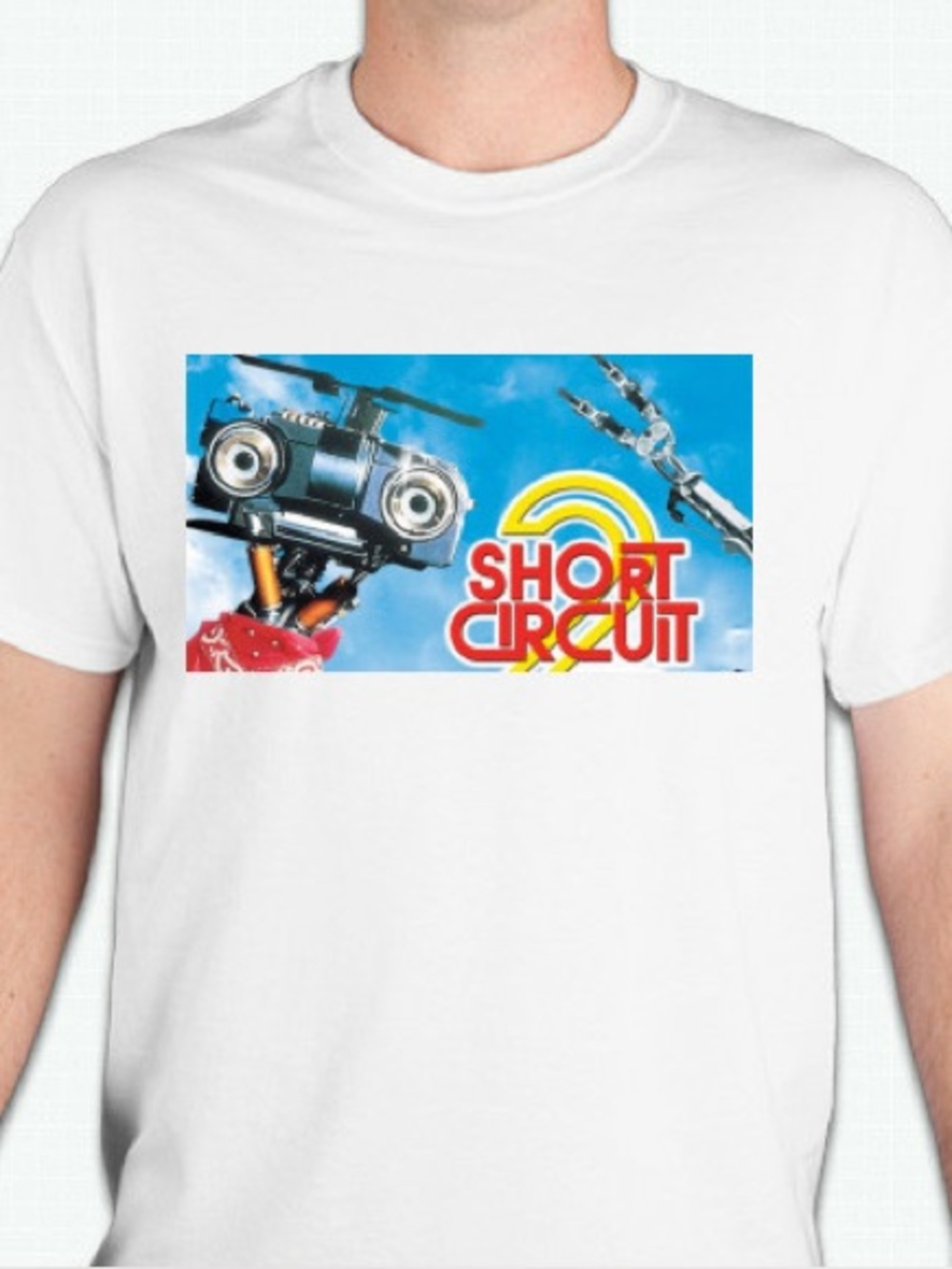Short circuit 80s movie tshirt shirt Unisex 100 percent cotton